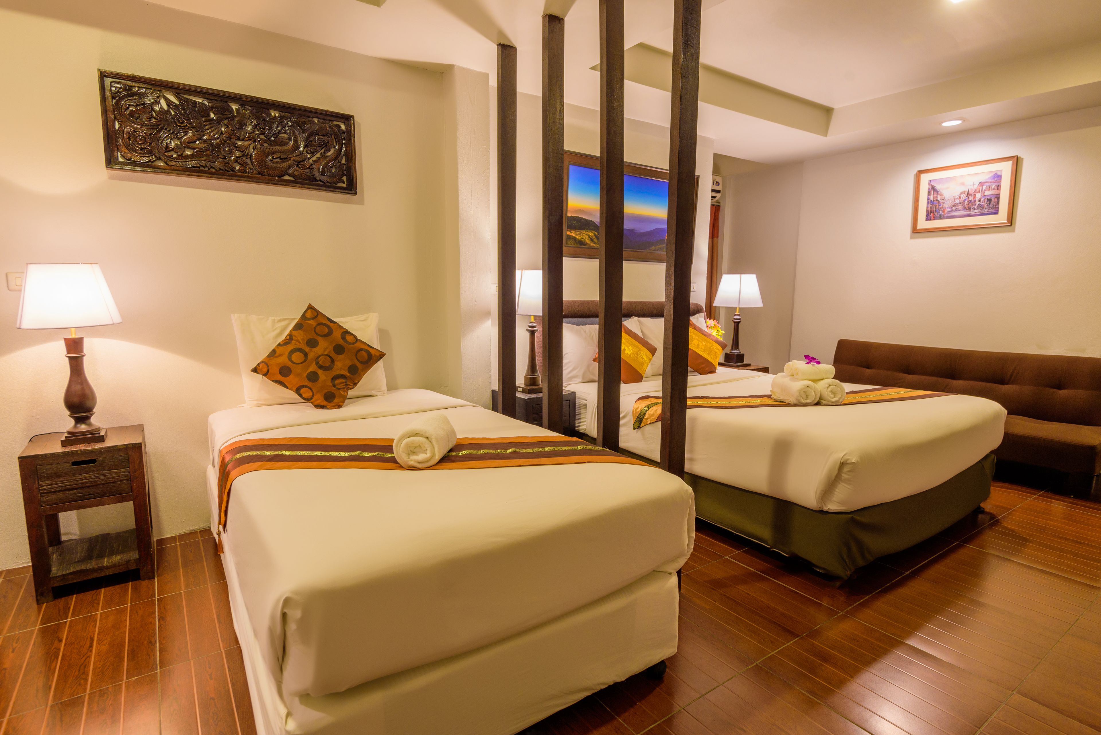 family room | down duvets, select comfort beds, minibar, in-room safe