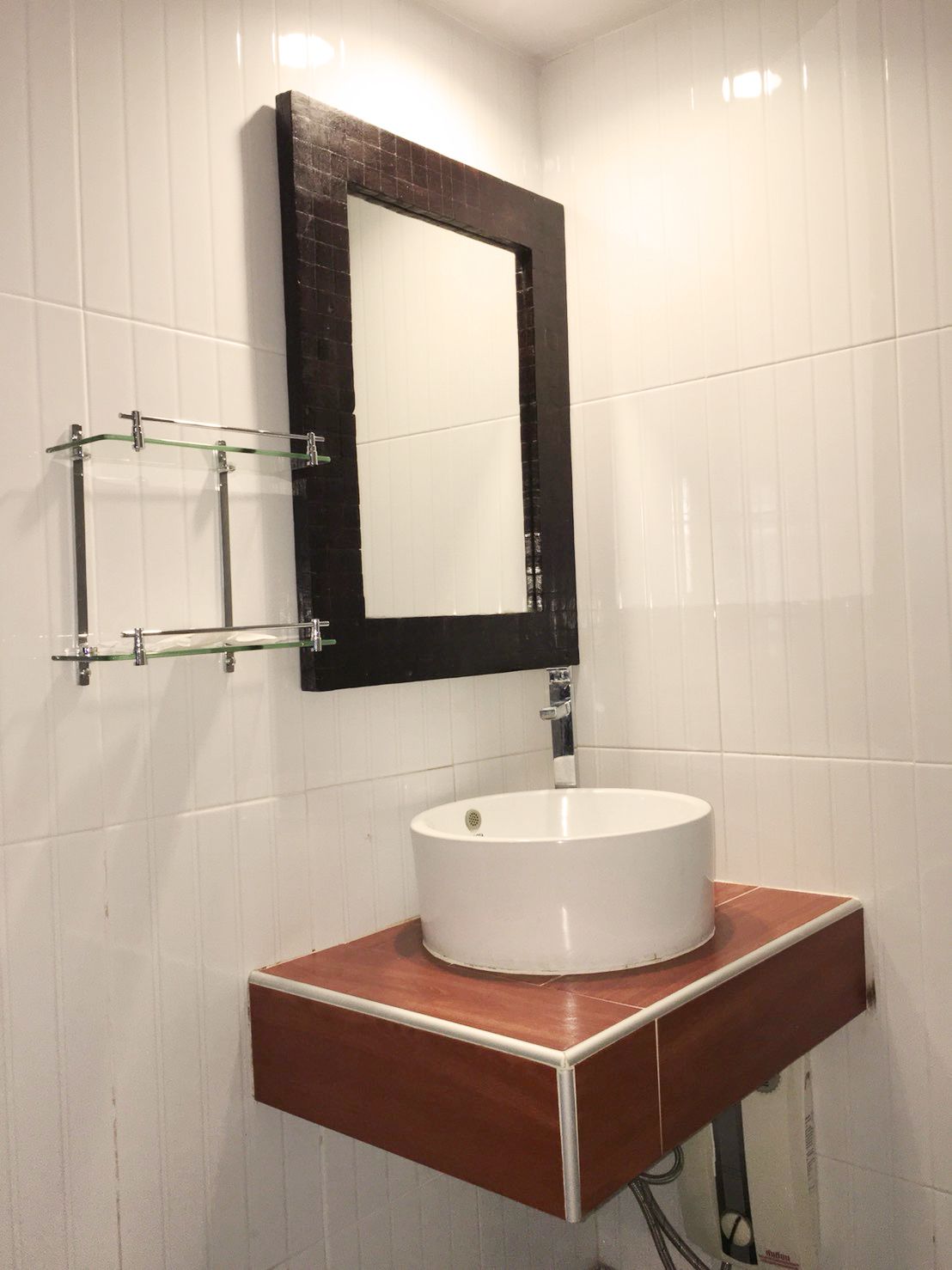 shower, hair dryer, bathrobes, slippers