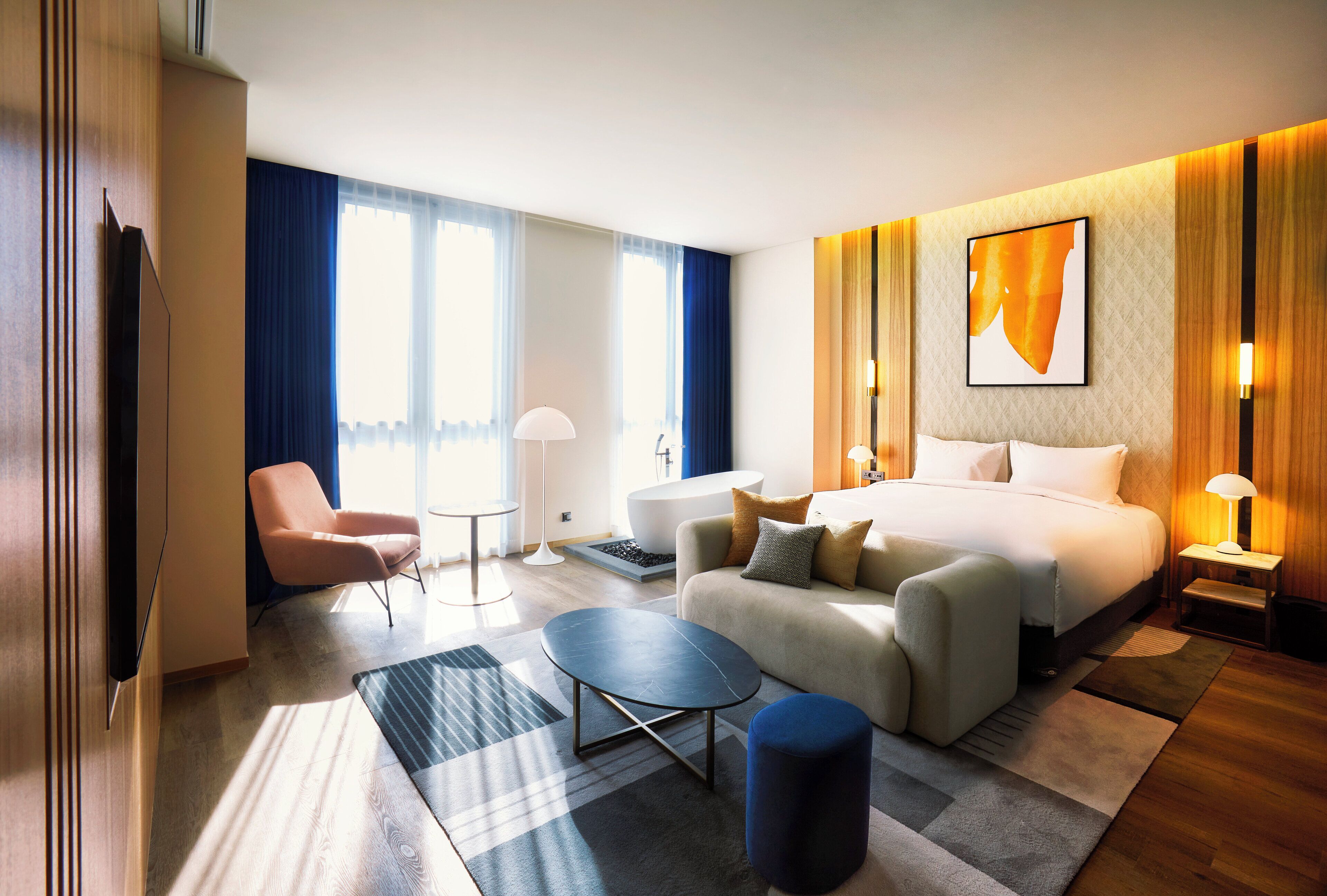 suite, 1 king bed with sofa bed | 1 bedroom, free minibar, in-room safe, blackout curtains