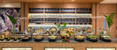 Daily buffet breakfast (IDR 180000 per person)