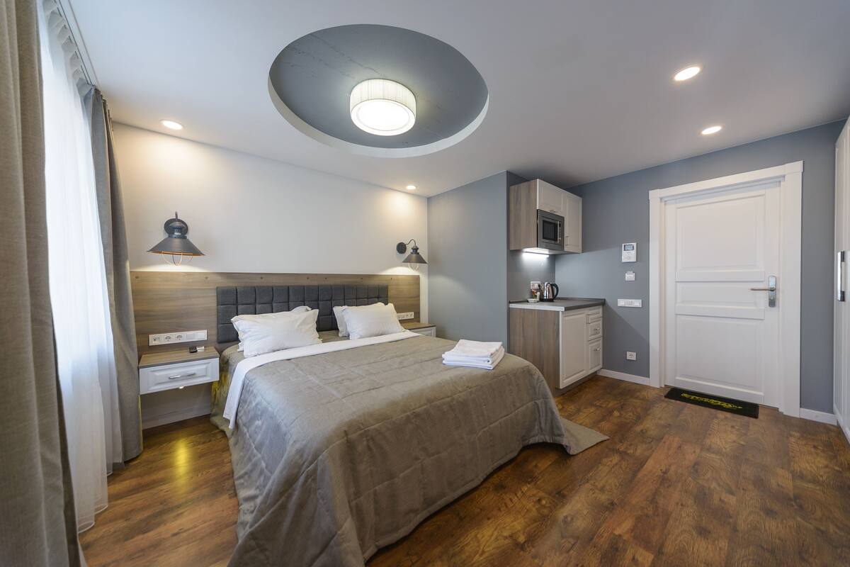 Estudio urbano, planta baja | Tabla de planchar con plancha, cunas gratuitas y wifi gratis