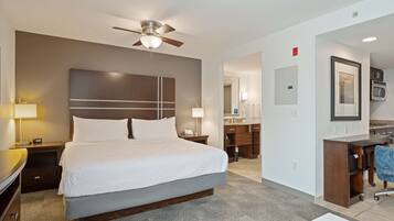 In-room safe, desk, laptop workspace, soundproofing