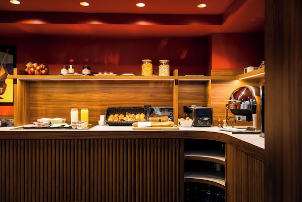Daily buffet breakfast (EUR 14 per person)