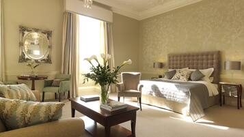 Honeymoon-Suite, 1 King-Bett, Gartenblick | Bettwäsche aus ägyptischer Baumwolle, hochwertige Bettwaren