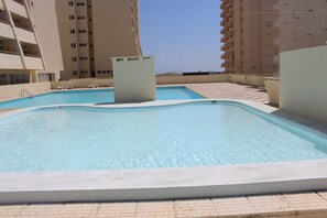 2 outdoor pools, pool umbrellas, sun loungers