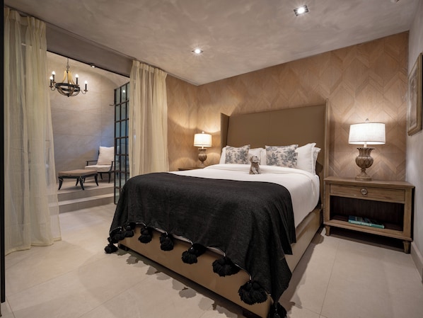 1 Schlafzimmer, italienische Bettbezüge von Frette