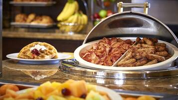 Free on-the-go breakfast on weekends