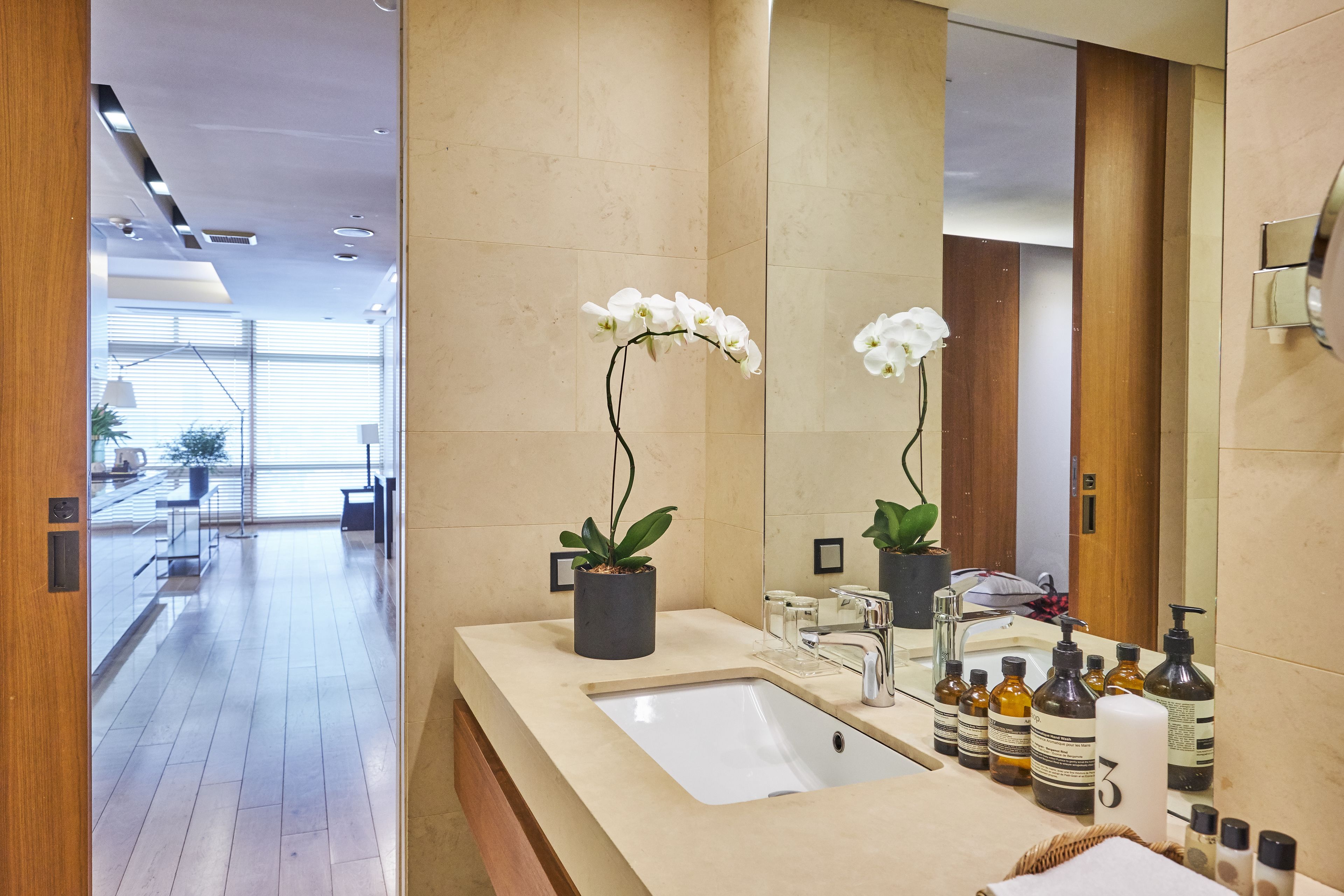 shower, rainfall showerhead, hair dryer, bathrobes