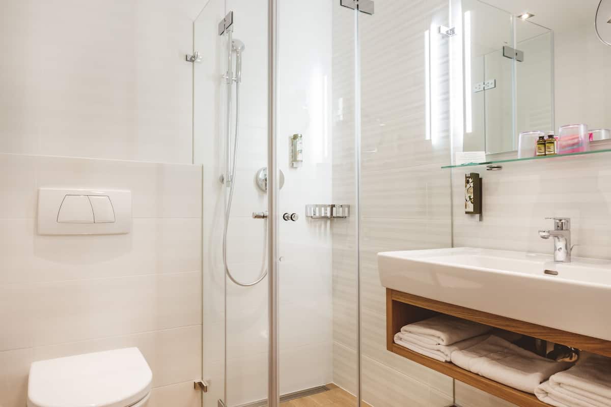 free toiletries, hair dryer, bathrobes, slippers