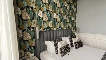 Deluxe kamer | 1 slaapkamer, lakens van Egyptisch katoen, luxe beddengoed