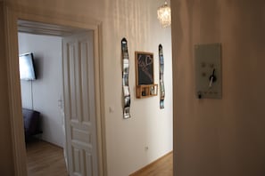 Comfort Apartment, 1 Bedroom, Balcony, Courtyard Area | Living area | 42-inch flat-screen TV with cable channels, TV, DVD player - GoVienna Modern Apartment (Vienna)