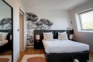 Deluxe Quadruple Room | Premium bedding, in-room safe, individually decorated - Hotel Restaurant Vaillant proche Europapark-Rulantica (Sélestat)