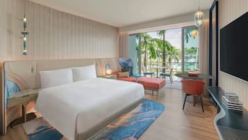 Sábanas de algodón egipcio, ropa de cama de alta calidad y minibar