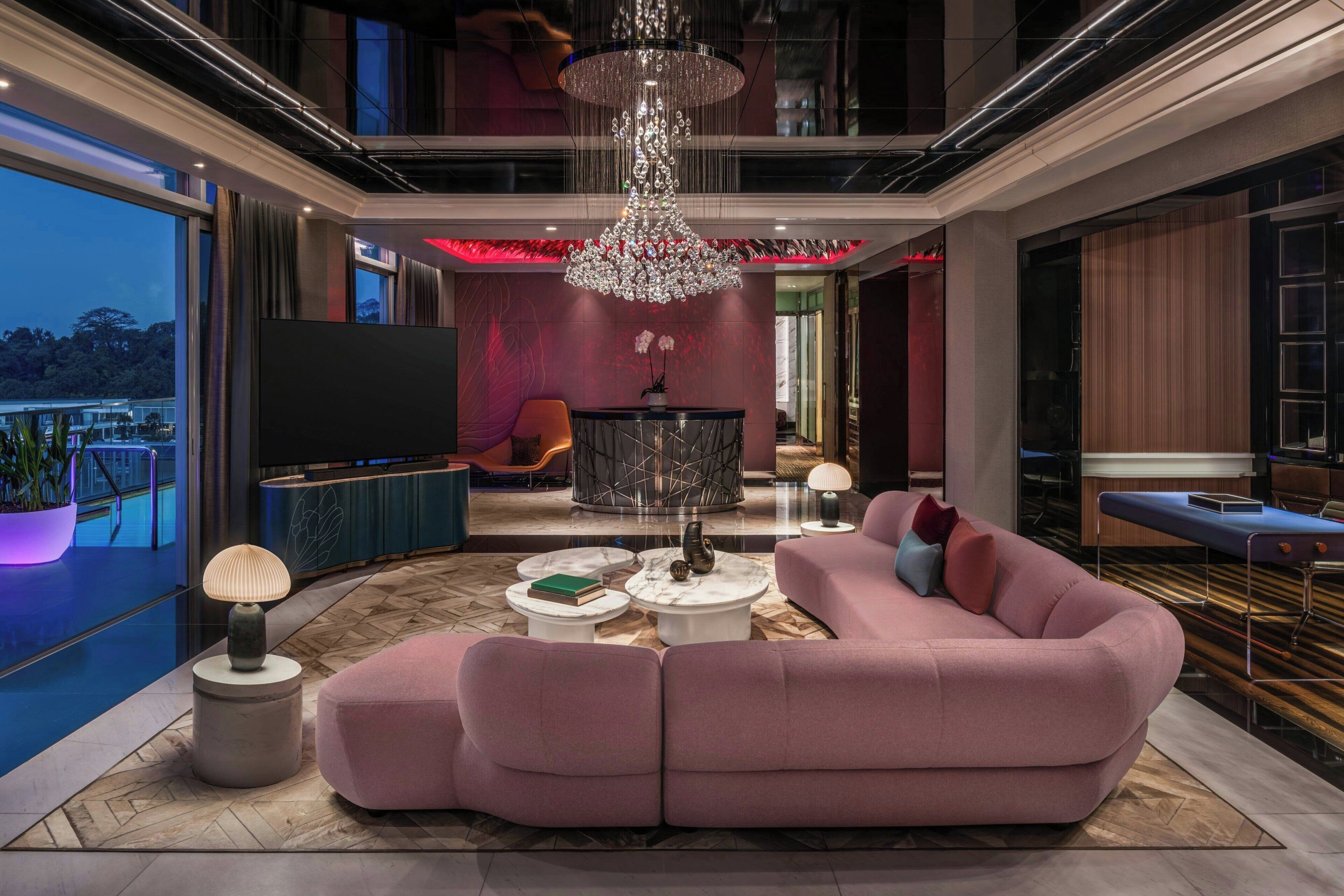 Presidential Suite, 1 Bedroom | Living room