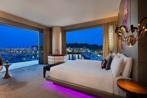 Sábanas de algodón egipcio, ropa de cama de alta calidad y minibar 