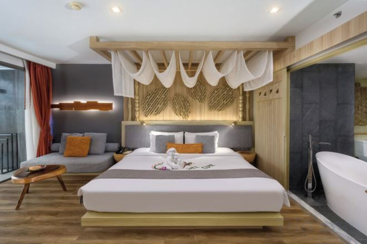 Ropa de cama de alta calidad y minibar 
