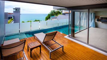 Duplex Pool Villa with Ocean View | Terrace/patio