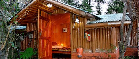 LOG HUTS | View from room