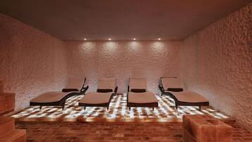 Parihoitohuone(ita), sauna, poreallas, höyrysauna, turkkilainen sauna