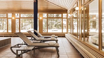 Sauna, Dampfbad, Körperbehandlungen, Aromatherapie, Massageanwendungen