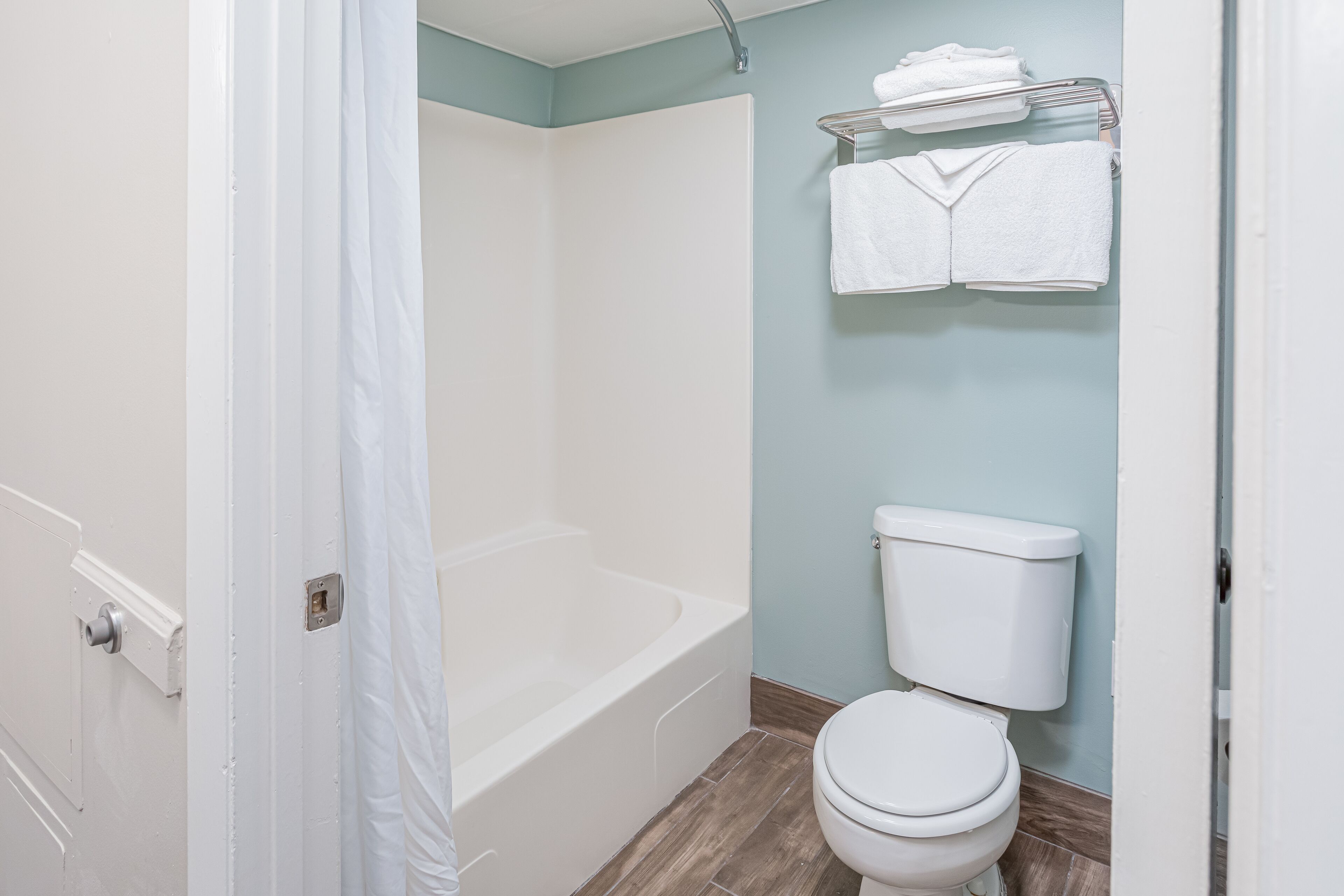 Hair dryer, towels