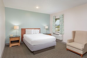 Blendingsgardiner, strykejern/-brett, wi-fi (inkludert) og sengetøy