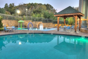 Indoor pool, seasonal outdoor pool