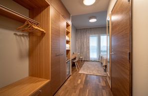 Deluxe Twin with own Sauna and Balcony (new wing) | Blackout curtains, free WiFi, bed sheets