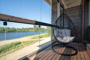 Deluxe Twin with own Sauna and Balcony (new wing) | Blackout curtains, free WiFi, bed sheets