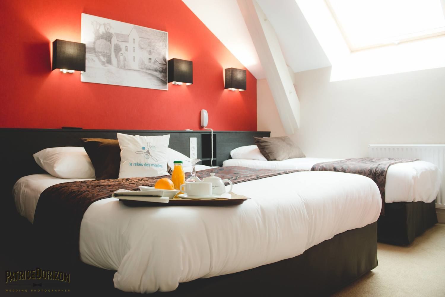 comfort quadruple room | premium bedding, desk, blackout curtains, soundproofing