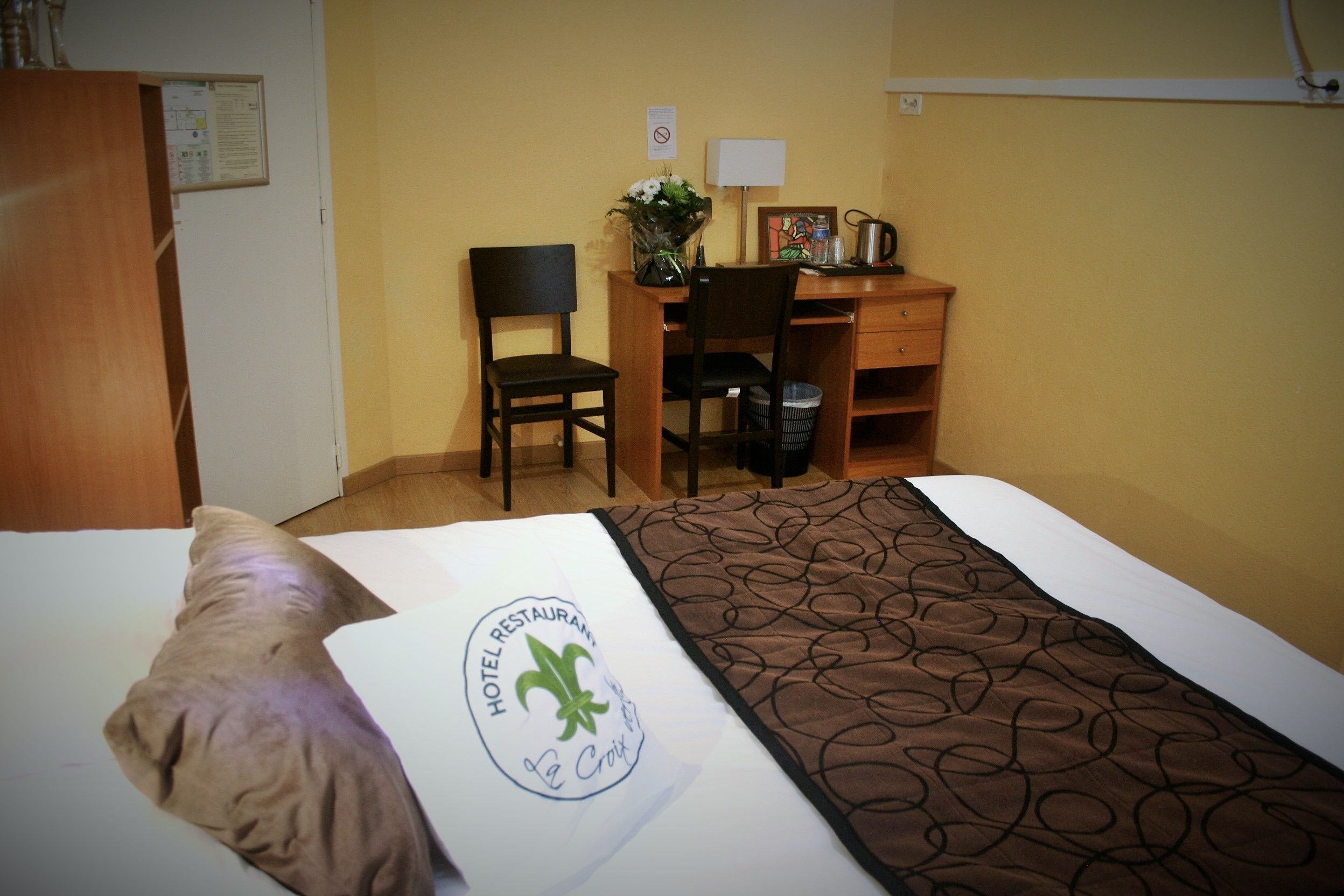 premium bedding, desk, blackout curtains, soundproofing