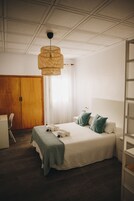 Desk, blackout drapes, iron/ironing board, free WiFi