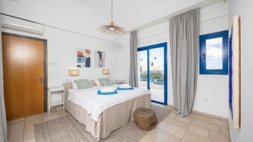 Villa 1 - POSEIDONAS 3 Bedroom/Private Pool | 3 bedrooms, down comforters, in-room safe, individually decorated