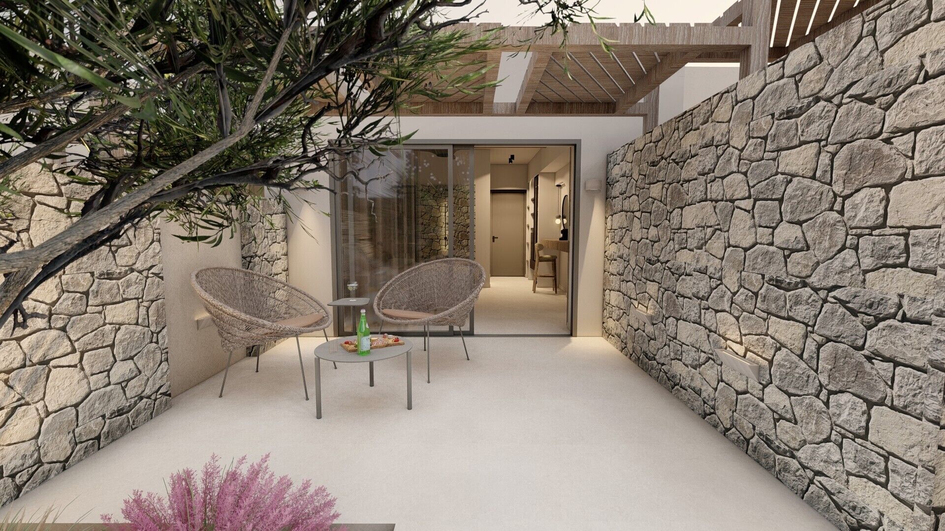 Bungalow Deluxe, vue jardin | Terrasse/Patio