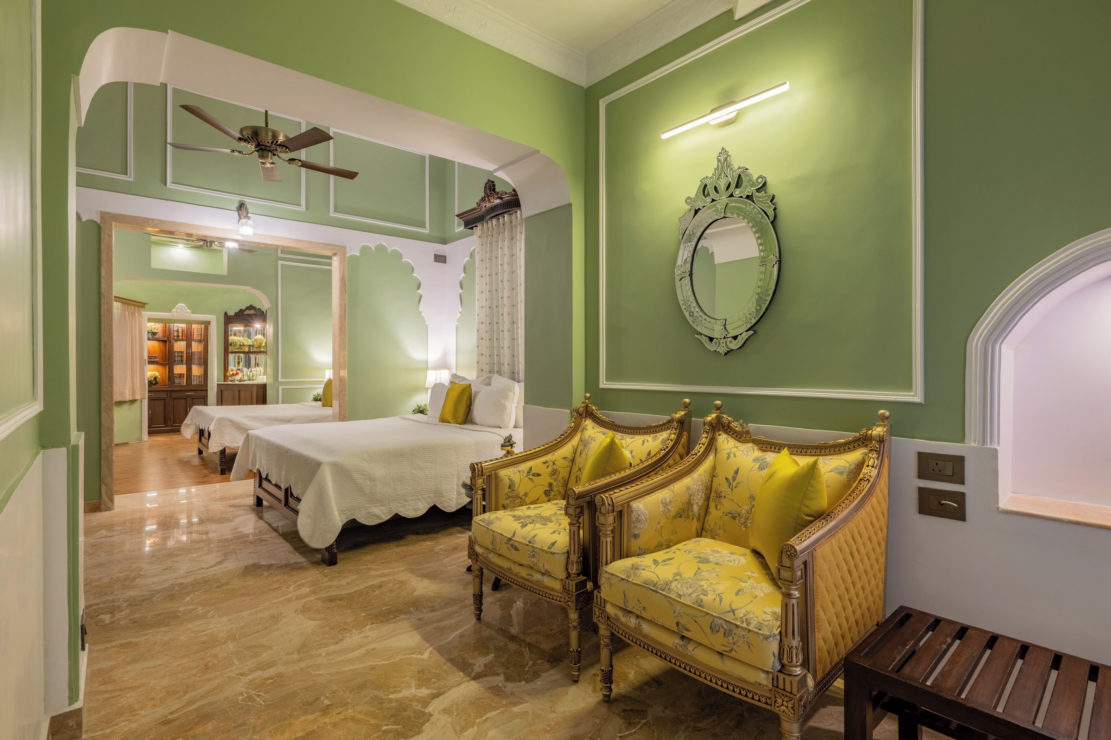 Superior Room with Full day use of Car with Chauffer and Complimentary Airport Pick Up | Egyptian cotton sheets, premium bedding, pillow-top beds, minibar