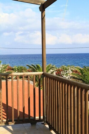 Uitzicht vanaf balkon