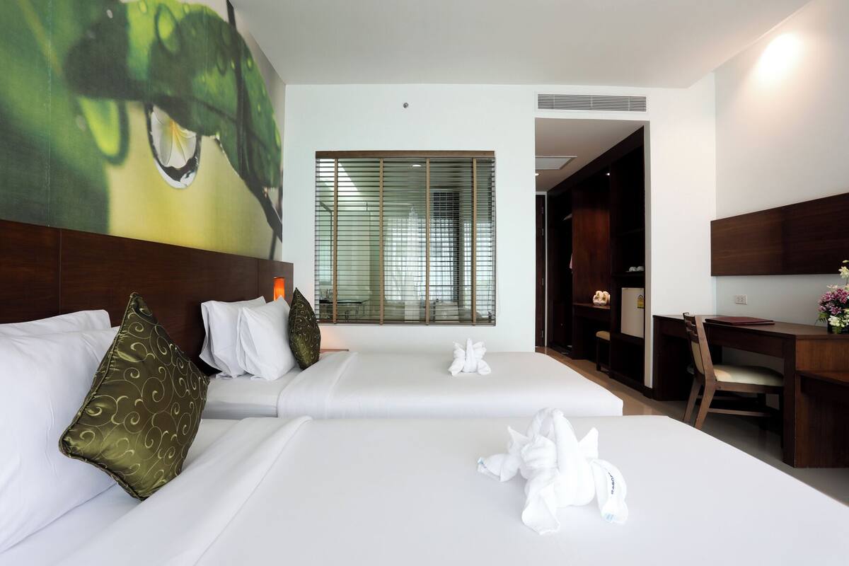 Minibar, in-room safe, desk, blackout curtains