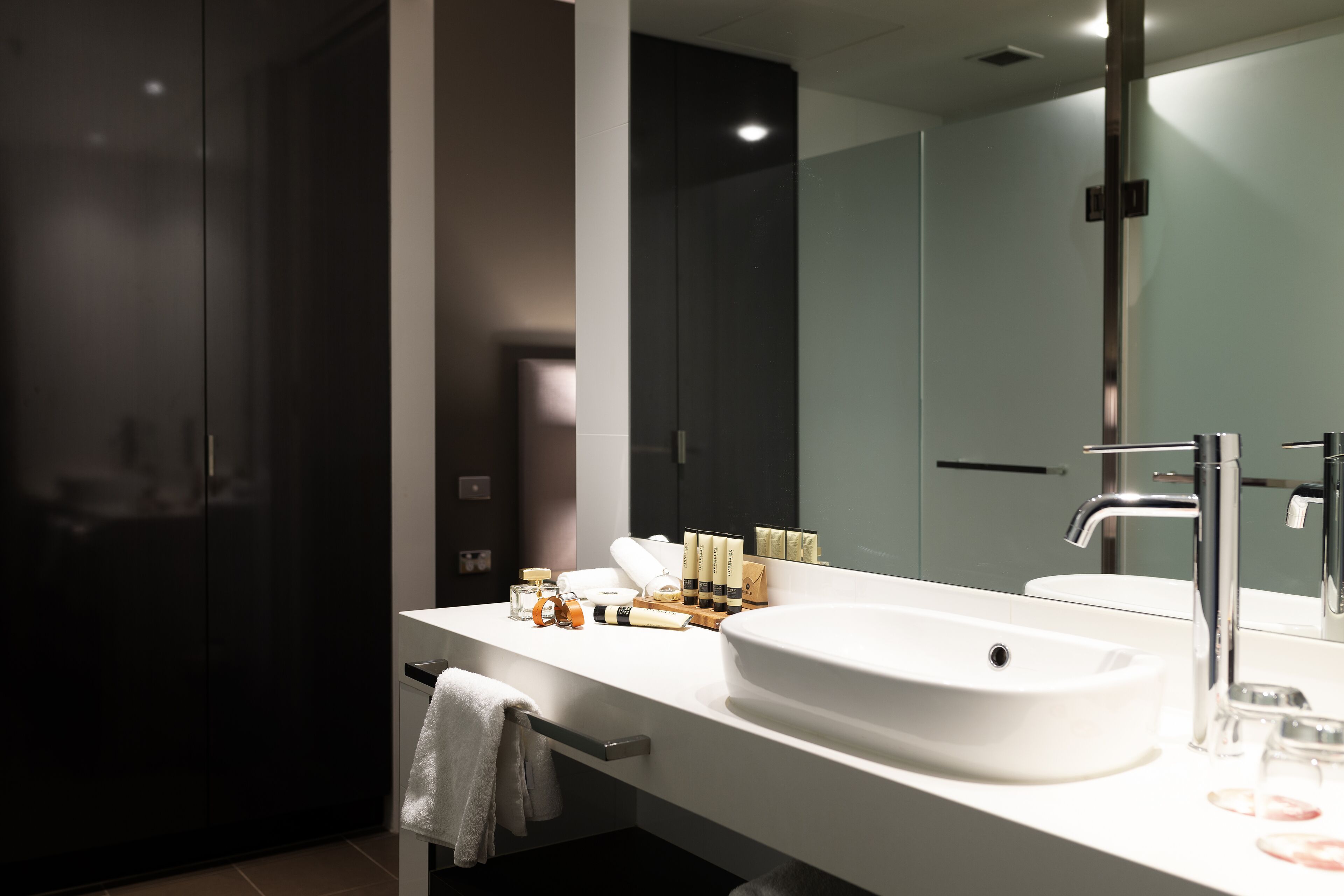 shower, free toiletries, hair dryer, bathrobes