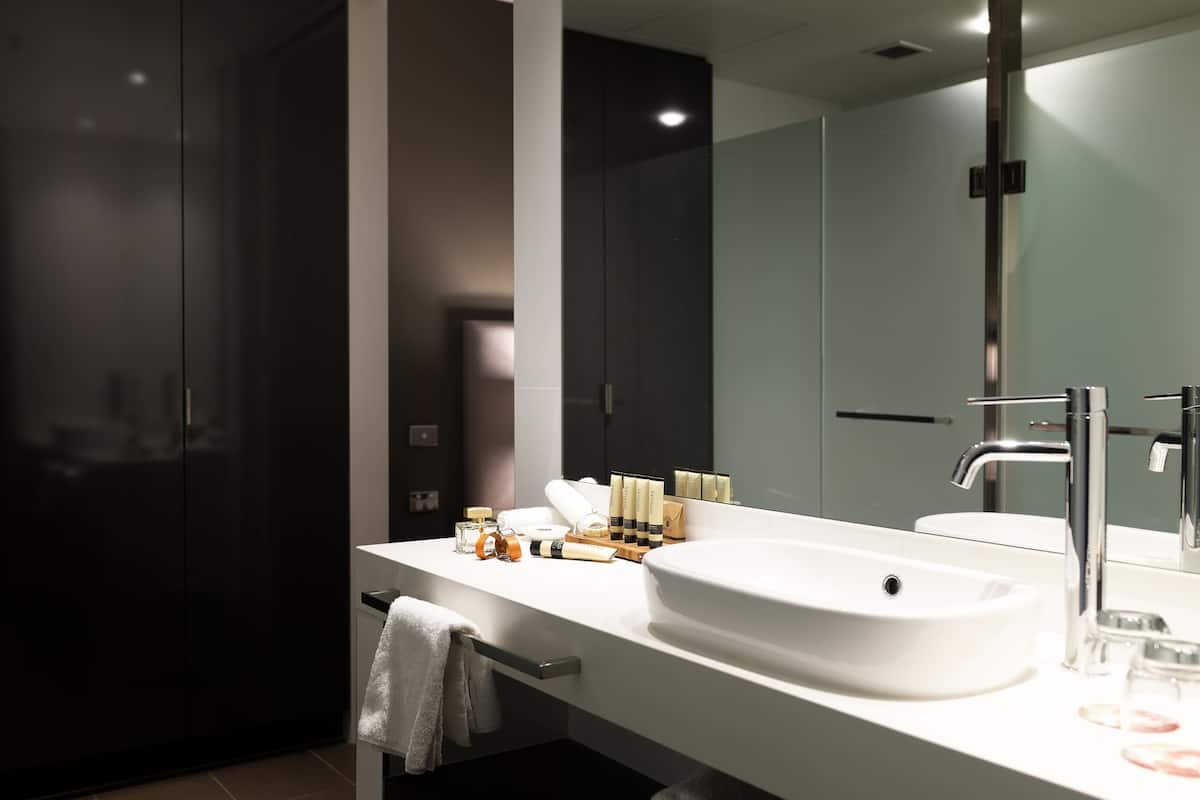 shower, free toiletries, hair dryer, bathrobes