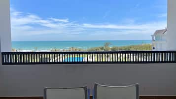 Panoramic Room, 1 Queen Bed, Sea View | Balcony view