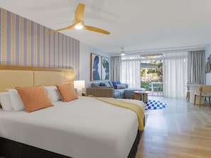 Estudio, 1 cama matrimonial | Ropa de cama de alta calidad y caja de seguridad en la habitación