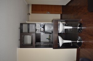 Blackout curtains, iron/ironing board, rollaway beds, free WiFi