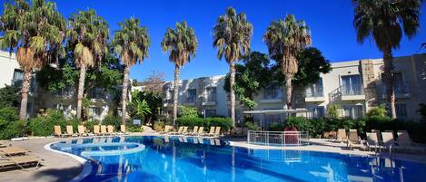 Indoor pool, seasonal outdoor pool