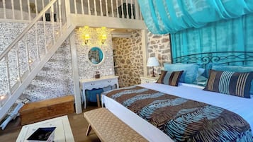 Family Quadruple Room | Premium bedding, down comforters, in-room safe, individually decorated