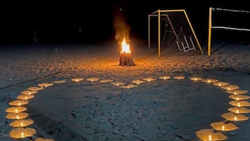 Plage, sable blanc, beach-volley