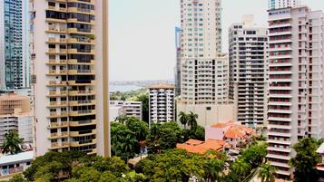 Vue depuis lâhĂ©bergement