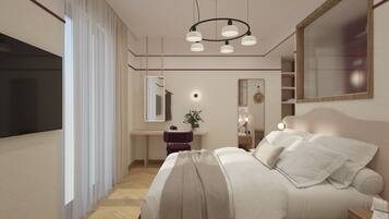 Minibar, Zimmersafe, individuell eingerichtet, Schreibtisch