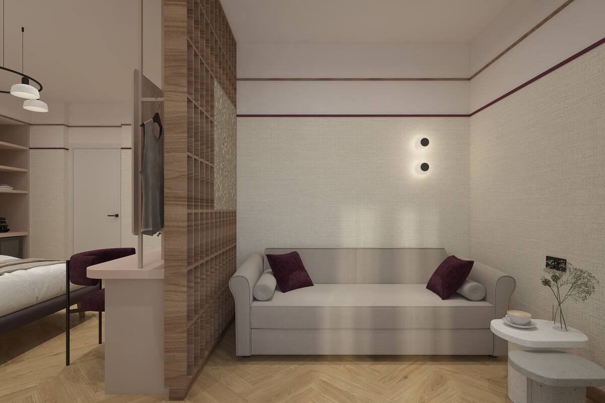 家庭双人房或双床房 | 迷你吧、客房内保险箱、特色家居、办公桌