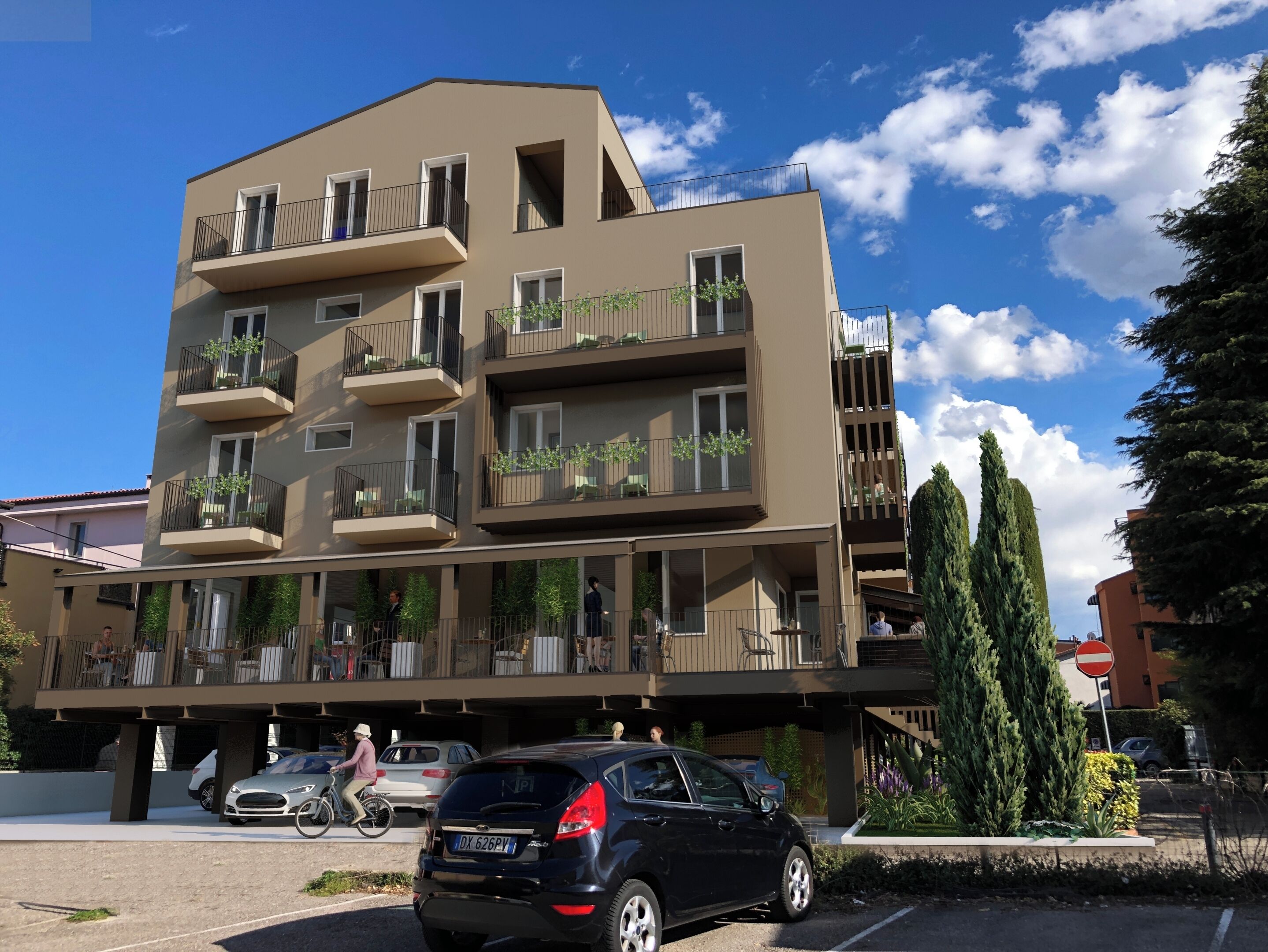 Fassade der Unterkunft