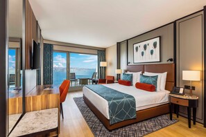 Italiaanse Frette-lakens, luxe beddengoed, een minibar